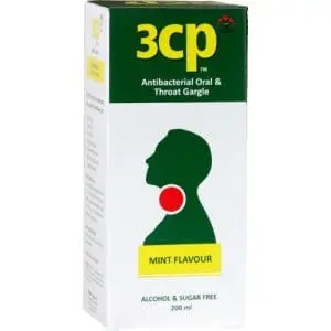 3CP/333 ORAL THROAT GARGLE 200ML MINT