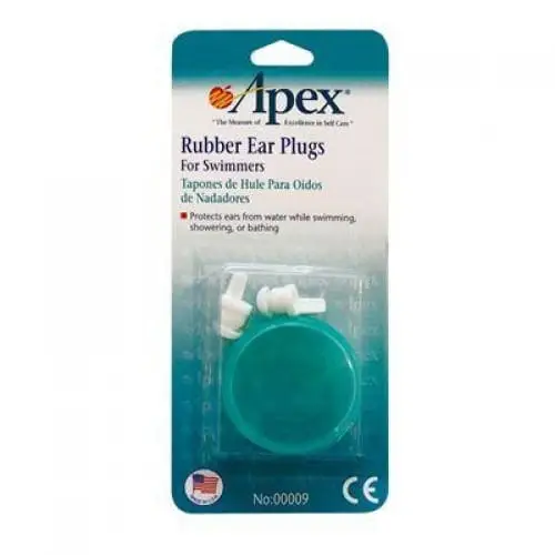 APEX EAR PLUGS RUBBER FOR SWIMMERS