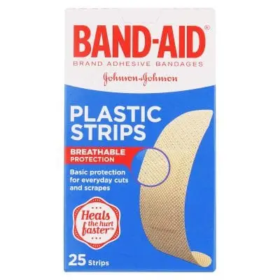 BANDAID 25 PLASTIC STRIPS