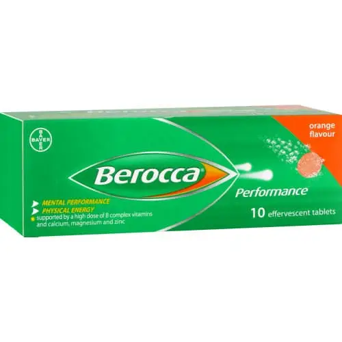 BEROCCA EFF TABS 10 ORANGE