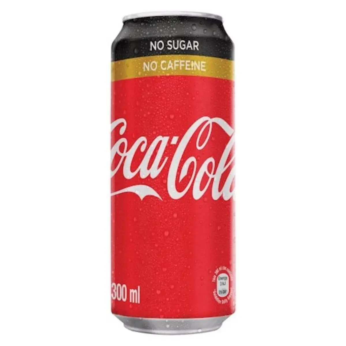 CAN 300ML S/FREE COKE ZERO CAFF FREE