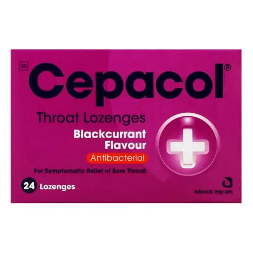 CEPACOL LOZENGES 24 BCURRANT