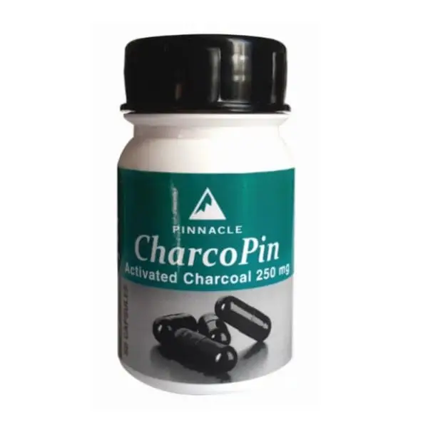 PINNACLE CHARCOPIN 250MG CAPS 50
