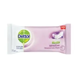 DETTOL HYGIENE WIPES 10 SENSITIVE