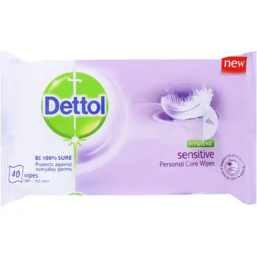 DETTOL HYGIENE WIPES 40 SENSITIVE