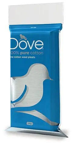 DOVE COTTON WOOL PLEATED 50G