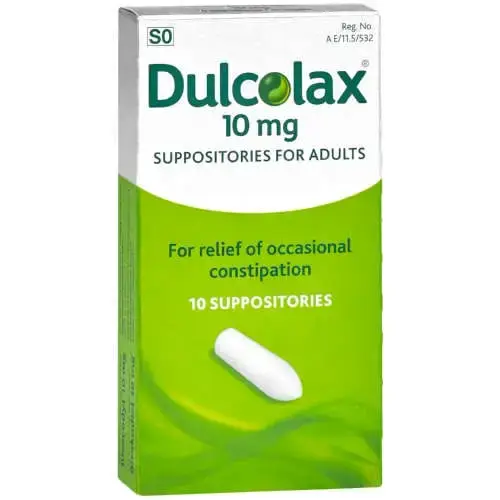 DULCOLAX SUPPS 10 ADULT