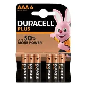 DURACELL BATT PLUS POWER AAA 6