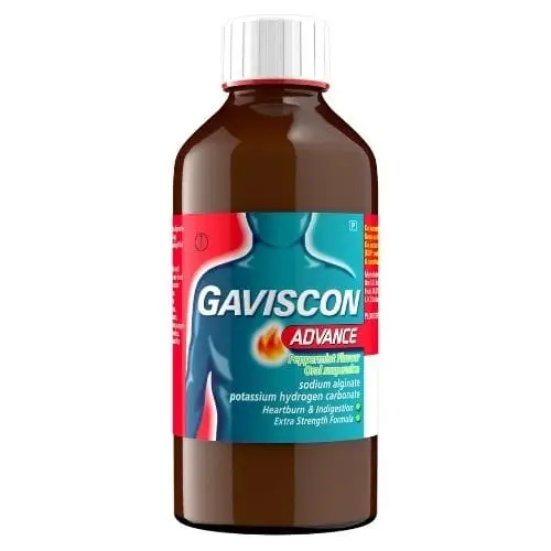 GAVISCON ADV LIQ 500ML PEPPERMINT