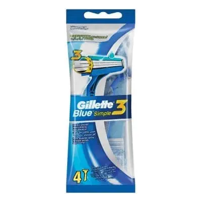GILLETTE RAZ DISP BLUE 3 4 SIMPLE BAG
