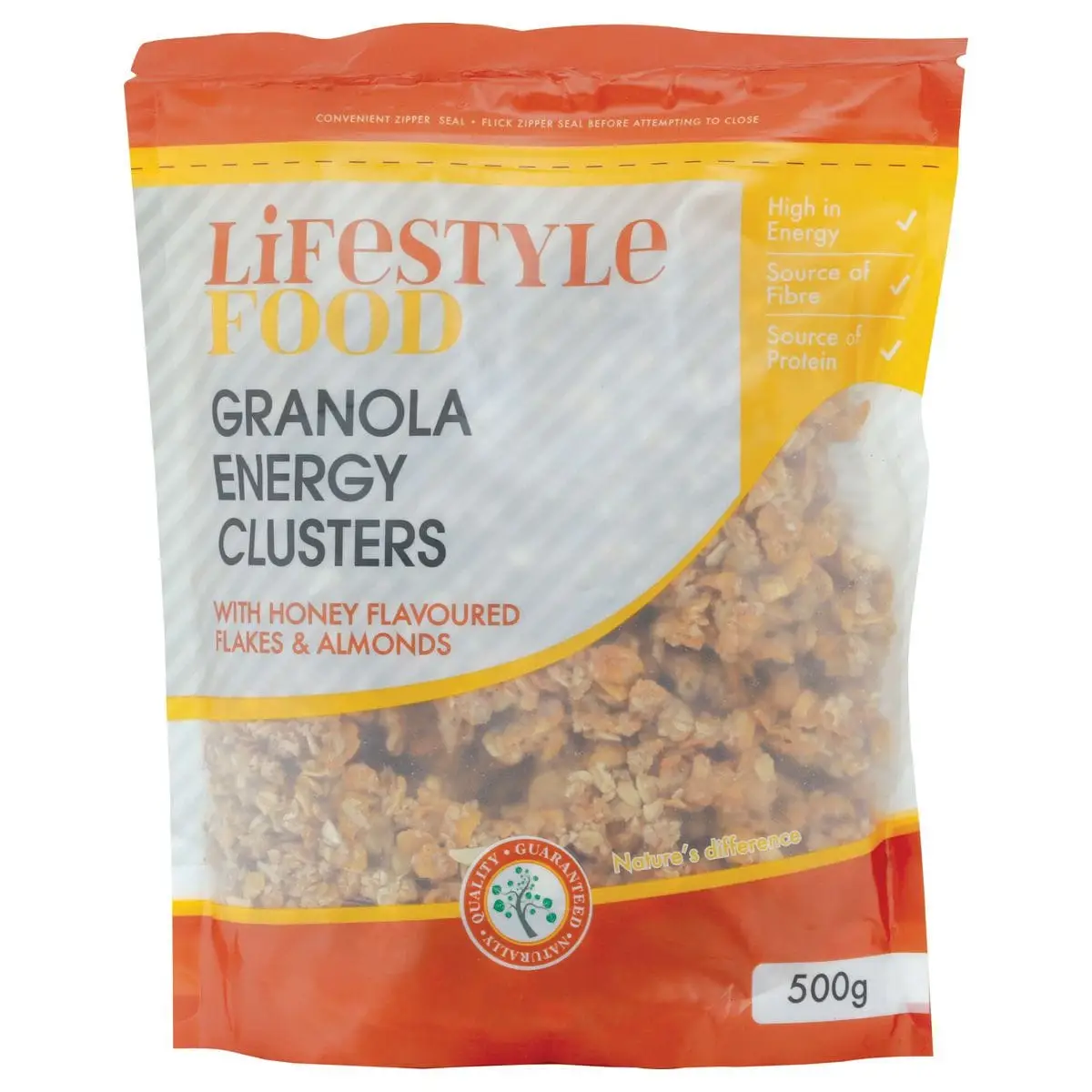 LIFESTYLE GRANOLA ENERGY 500G HNY&