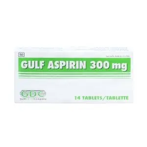 GULF ASPIRIN 300MG 14