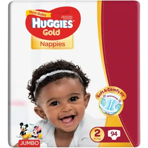 HUGGIES GOLD NEW BABY SIZE 2 94