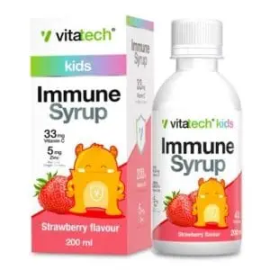 VITATECH KIDS IMMUNE SYR 200ML SBERRY