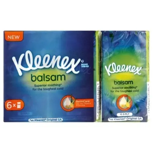 KLEENEX POCKET PK 3PLY 6 BALSAM