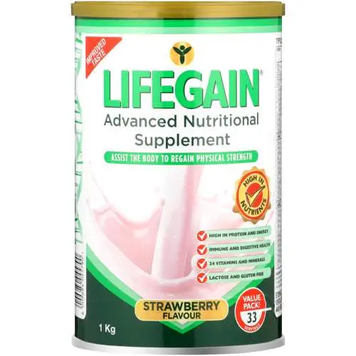 LIFEGAIN 1KG STRAWBERRY