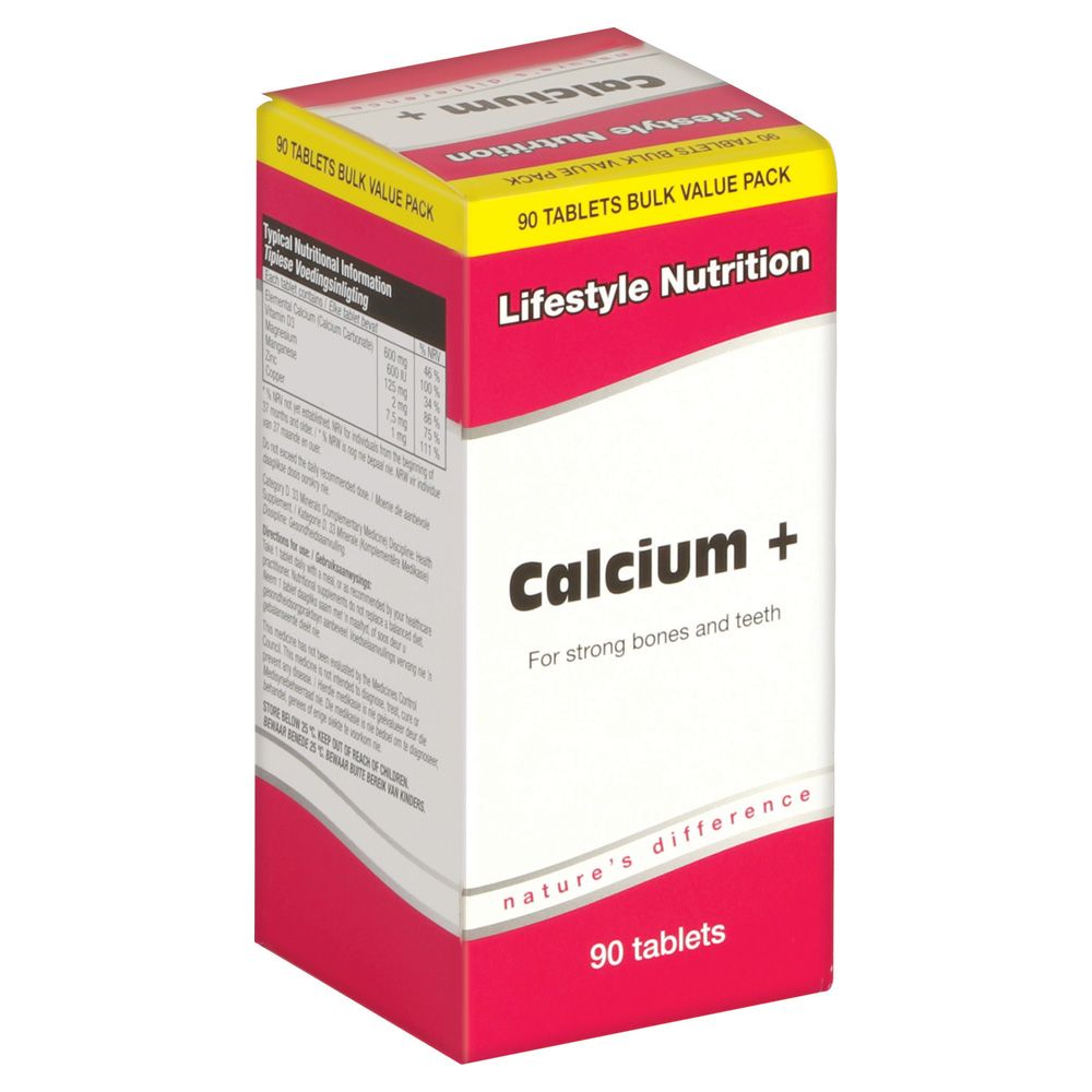 LIFESTYLE CALCIUM PLUS TABS 90 - PharmacyNet