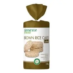 LIFESTYLE FOODS R/CAKES 130G BROWN SALTE