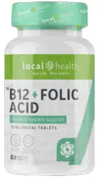 LOCAL HEALTH B12 + FOLIC ACID TABS 60