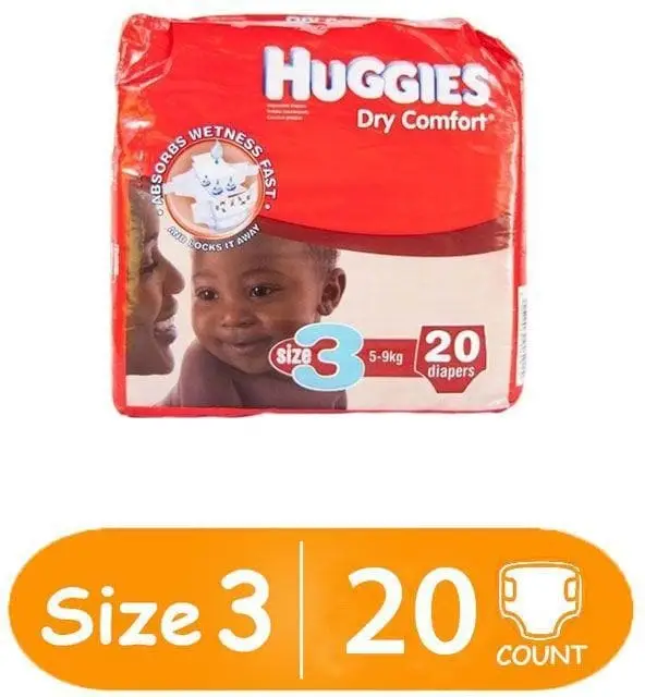 HUGGIES DRY COMF 3 MID 20