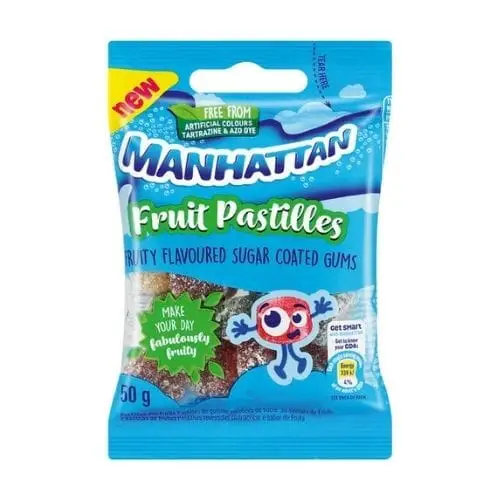 MANHATTAN MINI 50G FRUITY PASTILLES