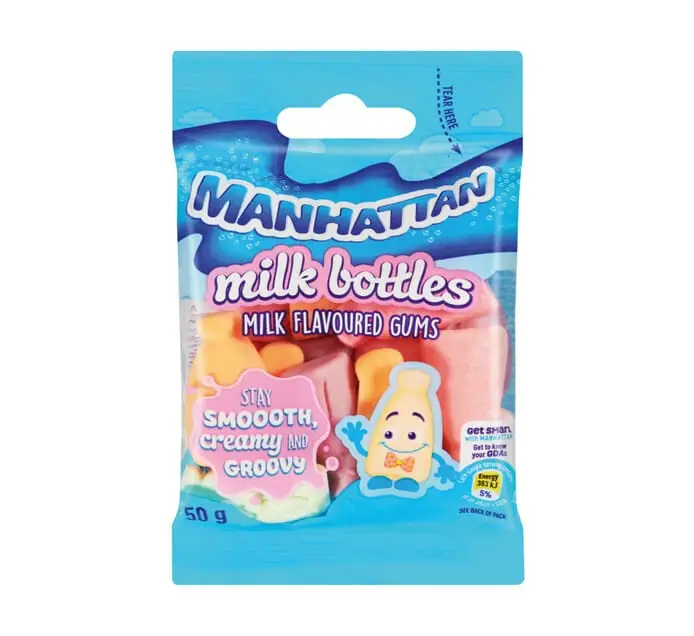 MANHATTAN MINI 50G MILK BOTTLES