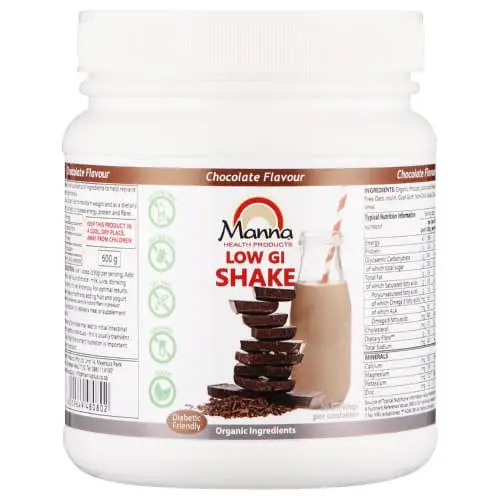 MANNA LOW GI SHAKE 600G CHOC