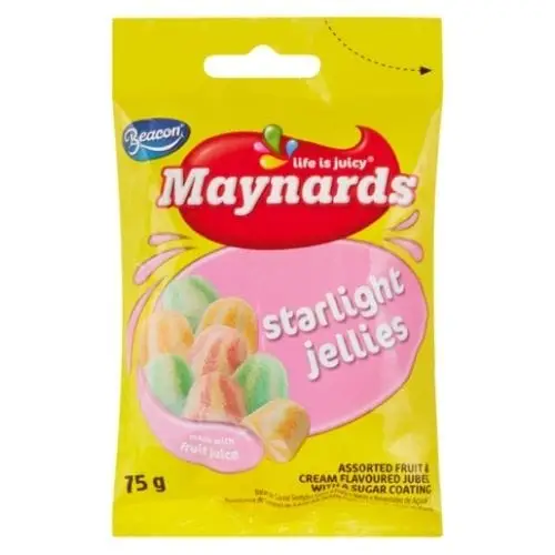 MAYNARDS JELLIES 75G STARLIGHTS