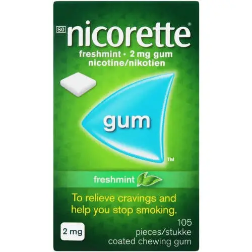 NICORETTE GUM 2MG 105 FRESH MINT