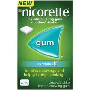 NICORETTE GUM 2MG  30 ICY WHITE