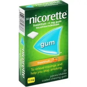 NICORETTE GUM 4MG 30 FRESH FRUIT