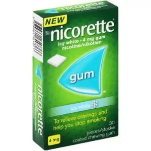 NICORETTE GUM 4MG  30 ICY WHITE
