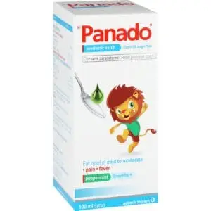 PANADO SYR 100ML NO ALCOHOL/SUGAR