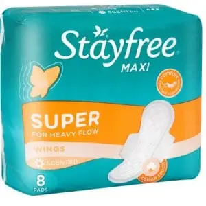 STAYFREE MAXI SUPER 8 WINGS SCENTED