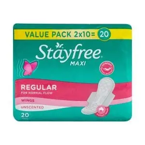 STAYFREE MAXI THICK 20 REG UNSCENTED