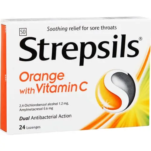 STREPSILS 24 ORANGE&VIT C