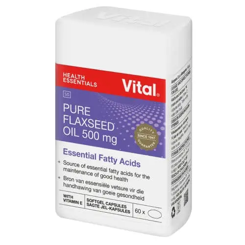 VITAL FLAXSEED OIL CAPS 60