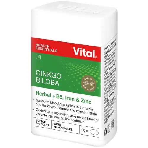 VITAL GINKGO BILOBA CAPS 30