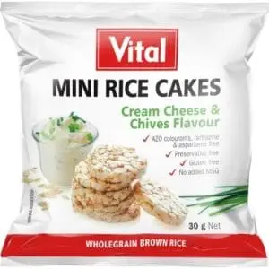 VITAL MINI RICE   CAKES 30G CRM CHEESE