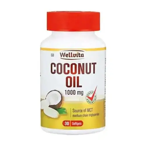 WELLVITA COCONUT OIL 1000MG CAPS 30
