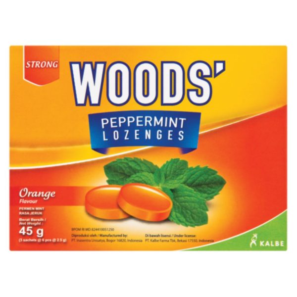 WOODS LOZENGES MP ORANGE