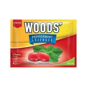 WOODS PEPPERMINT LOZ CHERRY 6
