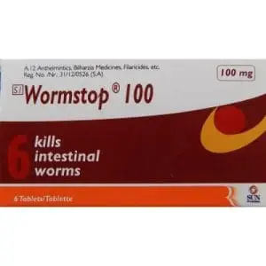 WORMSTOP 100MG TABS 6