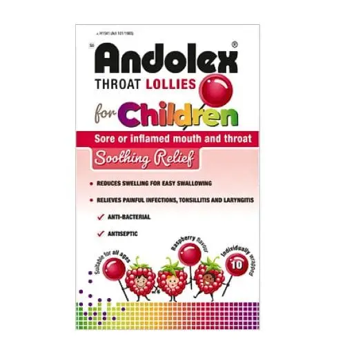 ANDOLEX THROAT LOLLIES 10 (WAS GOLDEX)