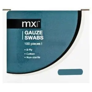 MX GAUZE SWABS  50MM 8PLY N/S 100