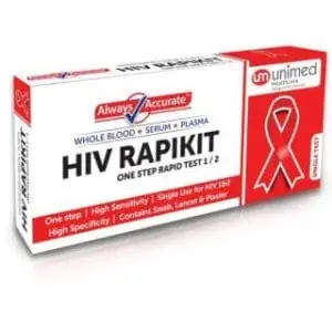 HIV RAPIKIT 1/2 TEST ALWAYS ACCURATE
