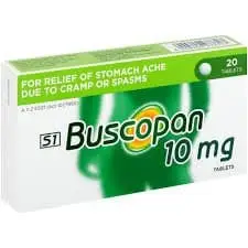 BUSCOPAN 10MG TABS 20