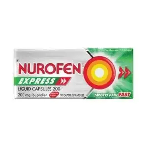 NUROFEN EXPRESS 200MG LIQUID CAPS 10