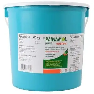 PAINAMOL (GREEN) 500MG TABS 5000