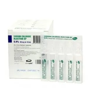 SOD CHLOR 0.9% AMP 10ML 50